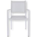 Weiße Jan Kurtz Fiam Gartenstühle Metall aus Metall stapelbar Breite 50-100cm, Höhe 50-100cm, Tiefe 50-100cm 