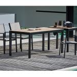 Jan Kurtz - Quadrat Tisch - braun, rechteckig, Laminat/HPL,Metall - 160x76x80 cm - Holzoptik - HPL Holzoptik (756) 160 x 80 cm
