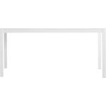 Weiße Jan Kurtz Quadrat Rechteckige Teaktische pulverbeschichtet aus Metall Breite 150-200cm, Höhe 150-200cm, Tiefe 50-100cm 