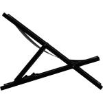 Reduzierte Schwarze Liegestühle aus Polyrattan klappbar Breite 50-100cm, Höhe 100-150cm, Tiefe 100-150cm 