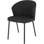 Reduzierte Schwarze Moderne Jan Kurtz Mila Designer Stühle pulverbeschichtet aus Polyester gepolstert Breite 50-100cm, Höhe 50-100cm, Tiefe 50-100cm 