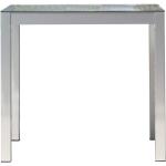 Jan Kurtz Tischgestell QUADRAT, Aluminium natur eloxiert, 140 x 80 cm, 73 cm hoch