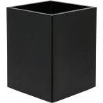Reduzierte Schwarze Quadratische Kastenvasen 40 cm aus Stahl 