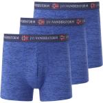 Blaue Melierte Jan Vanderstorm Boxer-Briefs & Retropants aus Baumwolle enganliegend für Herren Größe 4 XL Große Größen 3-teilig 