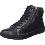 Schwarze Jana High Top Sneaker & Sneaker Boots mit Reißverschluss in Komfortweite für Damen Größe 36 