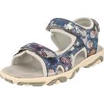 Blaue Jane Klain Outdoor-Sandalen mit Klettverschluss für Damen Größe 38 für den für den Sommer 