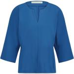Reduzierte Blaue Elegante Jane Lushka V-Ausschnitt Festliche Blusen aus Jersey für Damen Größe XXL 