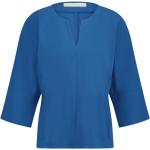 Reduzierte Blaue Elegante Jane Lushka V-Ausschnitt Festliche Blusen aus Jersey für Damen Größe S 