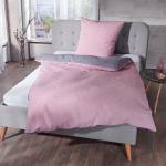 Violette Unifarbene Janine Bettwäsche Sets & Bettwäsche Garnituren aus Seersucker 155x200 