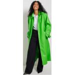 Reduzierte Grüne Maxi Trenchcoats lang aus PU für Damen Größe XS für den für den Herbst 