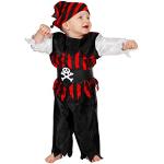 Schwarze Piratenkostüme für Kinder Größe 86 