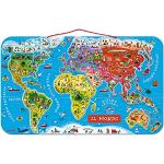 Janod J05513 Puzzle Magnetische Landkarte Die Welt