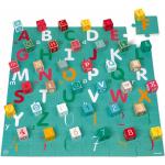 Janod Kubix 40 Würfel + Puzzle Buchstaben/Zahlen