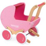 Reduzierte Pinke Janod Mademoiselle Lauflern Puppenwagen aus Holz für Mädchen für 12 - 24 Monate 