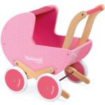 Pinke Janod Mademoiselle Lauflern Puppenwagen aus Holz für Mädchen für 12 - 24 Monate 