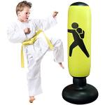 JANTEELGO Boxsack Kinder 160cm, Boxsack Stehend für Sofortiges Zurückprallen zum Üben von Karate, Taekwondo und zur Entlastung von Pent Up Energy Für Jugendliche Erwachsene