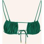 Reduzierte Grüne Janthee Bandeau Bikinitops mit Cutwork aus Polyamid ohne Bügel für Damen Größe XS für den für den Winter 