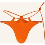 Reduzierte Dunkelorange Janthee High Waist Bikinihosen mit Cutwork aus Polyamid für Damen Größe M 