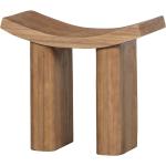Braune Asiatische Basilicana Rechteckige Sitzhocker lackiert aus Massivholz Breite 0-50cm, Höhe 0-50cm, Tiefe 0-50cm 