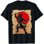 Japanische Samurai aufgehende Sonne Papyrus Bushido Japan Warrior T-Shirt