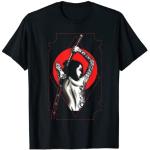 Japanische Samurai Girl Kriegerin Schwert Bushido Kimono T-Shirt