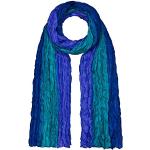 Blaue Elegante Crinkle-Schals aus Seide für Damen Größe XXL für den für den Sommer 