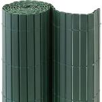 JAROLIFT PVC Sichtschutzmatte / Sichtschutzzaun PREMIUM | 80 x 1000 cm (2 x 5 m) | grün | ohne Abdeckprofile