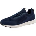 Blaue Marc O'Polo Jasper Nachhaltige Low Sneaker mit Schnürsenkel aus Textil mit Absatzhöhe bis 3cm 
