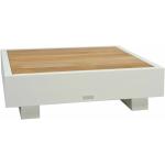 Reduzierte Silbergraue Moderne JATI&KEBON Bari Lounge Tische aus Teak Breite 50-100cm, Höhe 0-50cm, Tiefe 50-100cm 