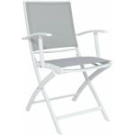 Reduzierte Weiße Moderne JATI&KEBON Gartenstühle & Balkonstühle pulverbeschichtet aus Polyrattan Outdoor Breite 0-50cm, Höhe 50-100cm, Tiefe 50-100cm 