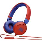 JBL Jr310 On-Ear Kinder-Kopfhörer in Rot-Blau – Kabelgebundene Ohrhörer mit Headset und Fernbedienung – Ideal für Schule und Freizeit