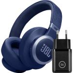 JBL Live 770NC Blau + BlueBuilt Quick-Charge-Ladegerät mit USB-A-Anschluss 18 W Schwarz Kopfhörer | Kostenlos in 1 Werktag geliefert