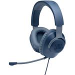 JBL Quantum 100 Over-Ear Gaming Headset – Wired 3,5 mm Klinke – Mit abnehmbarem Boom-Mikrofon – Kompatibel mit vielen Plattformen – Blau