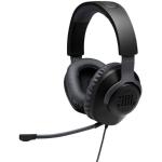 JBL Quantum 100 Over-Ear Gaming Headset – Wired 3,5 mm Klinke – Mit abnehmbarem Boom-Mikrofon – Kompatibel mit vielen Plattformen – Schwarz