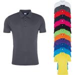 Gelbe Just Cool Herrenpoloshirts & Herrenpolohemden mit Knopf aus Polyester Größe 3 XL 