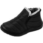 Schwarze Spitze Sock-Boots ohne Verschluss aus Samt rutschfest für Damen Größe 40 für den für den Winter 