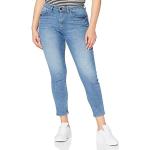 Hellblaue Jacqueline de Yong Slim Fit Jeans aus Denim für Damen Weite 36 