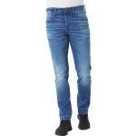 Blaue Bestickte G-Star 3301 Jeans mit Stickerei aus Baumwollmischung für Herren Größe XXL Weite 33, Länge 30 