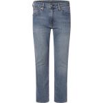 Reduzierte Blaue LEVI'S 512 Slim Fit Jeans mit Reißverschluss aus Denim für Herren 