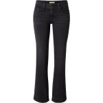 Reduzierte Schwarze Unifarbene LEVI'S Hüftjeans & Low Waist Jeans mit Reißverschluss aus Cord für Damen 