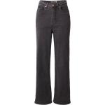 Schwarze Bestickte Sublevel Jeans mit Stickerei mit Reißverschluss aus Denim für Damen Weite 30 
