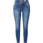Blaue Sublevel Ankle-Jeans mit Reißverschluss aus Denim für Damen 