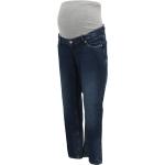 Dunkelblaue Unifarbene ONLY Jeans mit Stickerei aus Denim für Damen Größe XXL Weite 25 