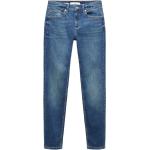 Dunkelblaue Mango Skinny Jeans aus Denim für Damen Größe XXL Weite 27, Länge 28 