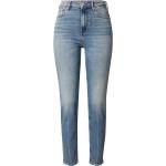 Reduzierte Blaue Unifarbene Tommy Hilfiger Slim Fit Jeans mit Reißverschluss aus Denim für Damen Größe XL 