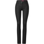 Reduzierte Schwarze CECIL Slim Fit Jeans mit Reißverschluss aus Denim für Damen Größe XL Große Größen 