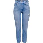 Reduzierte Blaue ONLY Ankle-Jeans aus Denim für Damen 