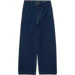 Dunkelblaue Tom Tailor Wide Leg Jeans & Relaxed Fit Jeans mit Reißverschluss aus Denim für Damen Größe XXL 