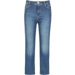 Reduzierte Blaue Taifun Ankle-Jeans mit Reißverschluss aus Denim für Damen Größe XXL Große Größen Weite 27, Länge 28 