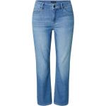 Reduzierte Blaue Bestickte Comma Jeans mit Stickerei aus Denim für Damen Größe XL Große Größen Weite 24 